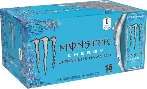 Monster Energy Ultra Blue Hawaiian Sugar Free Energy Drink for Active Adults at the Gym
| Monster Energy Ultra Blue Haw