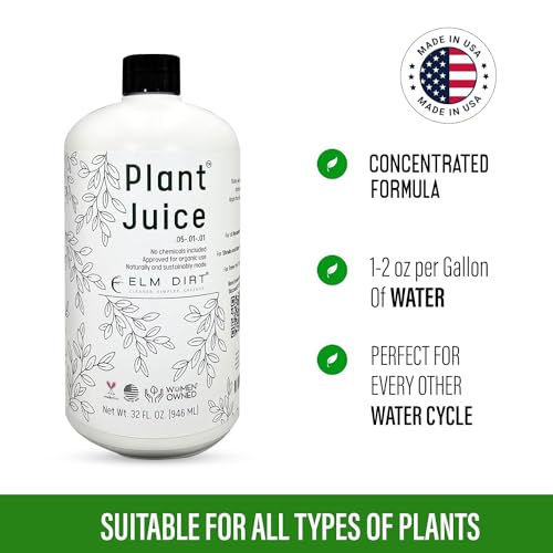 Elm Dirt Plant Juice Organic Fertilizer for All Plants - Indoor or Outdoor - Natural Soil Extract, Easy to Use, Plants T