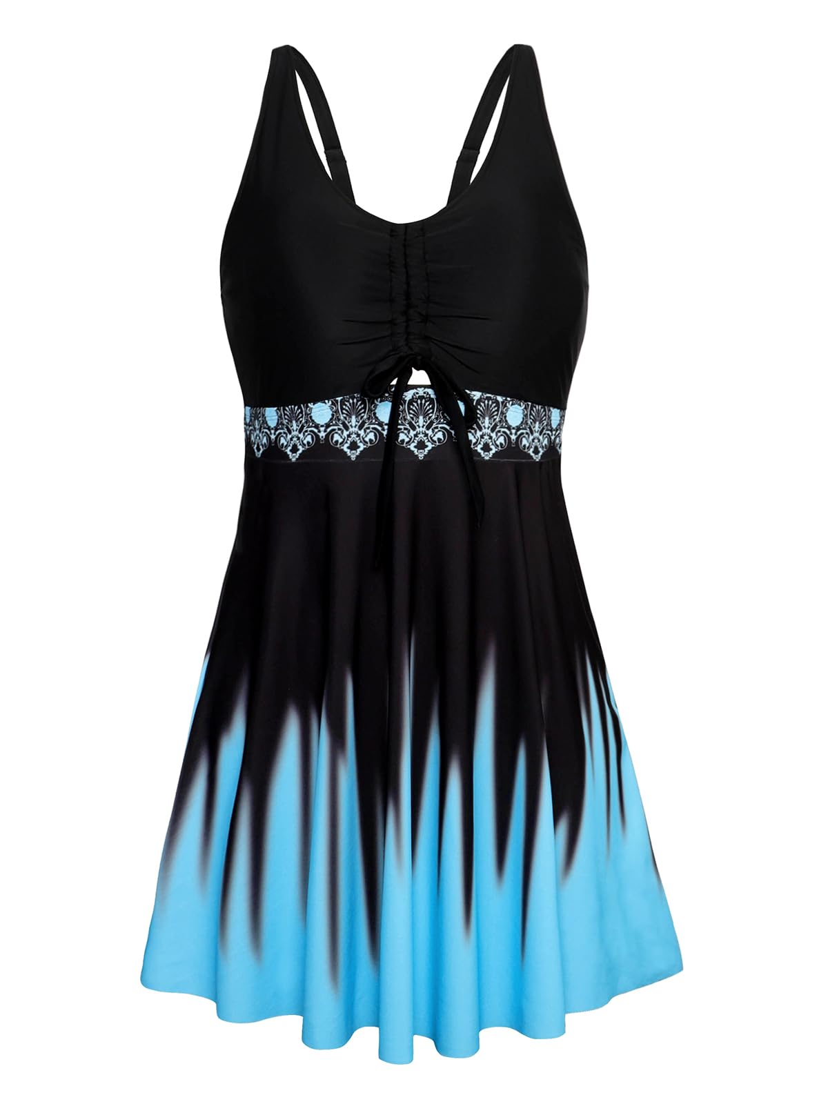 Arolina High Waisted Tummy Control Tankini Bathing Suits for Plus Size Women
| Arolina Two Piece Swimsuits with Boyshor